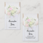 Moderne, elegante Minimal-Overlay-Fotografie Visitenkarte (Vorne/Hinten)