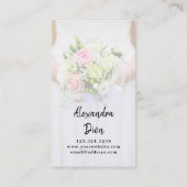 Moderne, elegante Minimal-Overlay-Fotografie Visitenkarte (Rückseite)