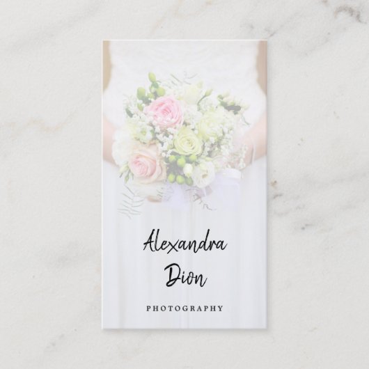 Moderne, elegante Minimal-Overlay-Fotografie Visitenkarte (Vorderseite)