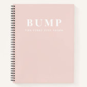 Moderne Elegante Minimal Pastel Rosa Mutter Gesche Notizblock (Vorderseite)