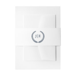 Moderne Elegante Minimal Wreath Wedding Einladungsbanderole