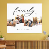 Moderne elegante minimale Foto Collage personalisi Leinwanddruck (Insitu (Wohnzimmer))