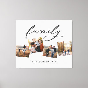 Moderne elegante minimale Foto Collage personalisi Leinwanddruck