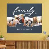 Moderne elegante minimale Foto Collage personalisi Leinwanddruck (Insitu (Wohnzimmer))