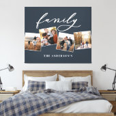 Moderne elegante minimale Foto Collage personalisi Leinwanddruck (Insitu (Schlafzimmer))