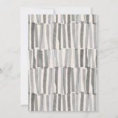 Moderne elegante minimale Typografie schwarzweiß (Rückseite)