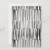 Moderne elegante minimale Typografie schwarzweiß (Rückseite)