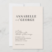 Moderne elegante minimale Typografie schwarzweiß (Vorderseite)