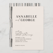 Moderne elegante minimale Typografie schwarzweiß (Vorne/Hinten)