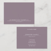 Moderne Elegante Minimalistisch Salon Template Eli Visitenkarte (Vorne/Hinten)