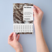 Moderne Elegante Minimalistische Ad-Pet-Sitter Flyer (Handgriff)