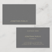 Moderne Elegante Minimalistische Beruflich Luxus T Visitenkarte (Vorne/Hinten)