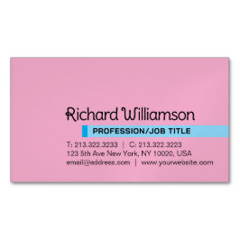 Moderne Elegante Minimalistische Berufliche Indivi Magnetische Visitenkarte