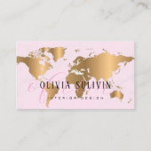 Moderne Elegante Minimalistische Berufliche REISE Visitenkarte (Vorderseite)