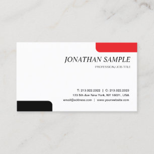 Moderne Elegante Minimalistische Berufliche Schlic Visitenkarte