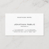 Moderne Elegante Minimalistische Berufliche Schlic Visitenkarte (Rückseite)