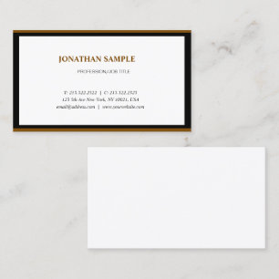 Moderne Elegante Minimalistische Berufliche Schlic Visitenkarte
