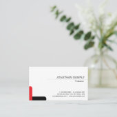 Moderne elegante minimalistische Design-Trend-Plai Visitenkarte (Stehend Vorderseite)