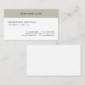 Moderne, elegante Minimalistische Designvorlage Visitenkarte (Vorne/Hinten)