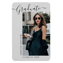 Moderne elegante Minimalistische Foto Grad Ankündi Magnet
