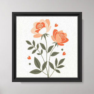 Moderne elegante minimalistische indische Kunst Leinwanddruck