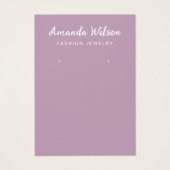 Moderne Elegante minimalistische Ohrring-Grafikkar (Vorderseite)