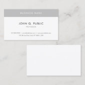 Moderne Elegante Minimalistische Personalisierte E Visitenkarte (Vorne/Hinten)