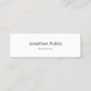 Moderne elegante minimalistische professionelle Vo Mini Visitenkarte