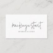 Moderne, elegante Minimalistische QR-Code-Vorlagen Visitenkarte (Vorderseite)