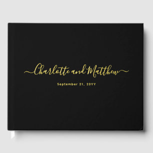 Moderne elegante minimalistische schicke personali gästebuch