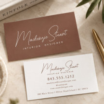 Moderne elegante minimalistische Schrift Terrakott