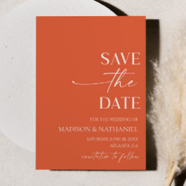 Moderne elegante Minimalistische Verona Sonnenunte Save The Date