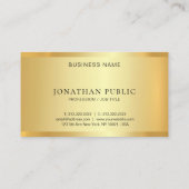 Moderne, elegante Minimalistische Vorlage Visitenkarte (Rückseite)