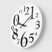 moderne elegante minimalistische Wanduhr (Winkel)