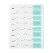 Moderne, elegante Minze und Vintag rosa (Bogen)