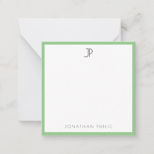 Moderne Elegante Mit Monogramm einfache Vorlage Tr (Vorderseite)