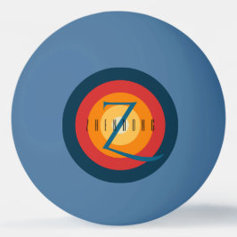 Moderne Elegante Mit Monogramm, erstklassige Einri Tischtennisball