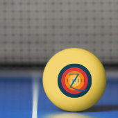 Moderne Elegante Mit Monogramm, erstklassige Einri Tischtennisball (Netto)