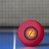 Moderne Elegante Mit Monogramm, erstklassige Einri Tischtennisball (Netto)