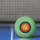Moderne Elegante Mit Monogramm, erstklassige Einri Tischtennisball (Netto)