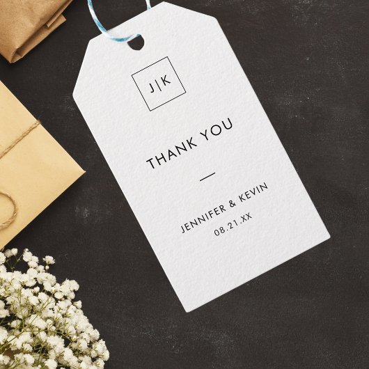 Moderne Elegante Mit Monogramm Minimalistisch Viel Geschenkanhänger