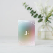 Moderne elegante Mit Monogramm Vorlage Visitenkarte (Stehend Vorderseite)