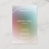 Moderne elegante Mit Monogramm Vorlage Visitenkarte (Rückseite)