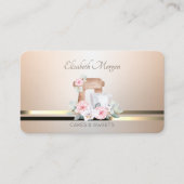 Moderne elegante Mixer Blume Bäckerei Luminouse Visitenkarte (Vorderseite)