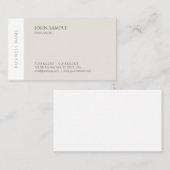 Moderne Elegante Moderne, einfache Berufliche Vorl Visitenkarte (Vorne/Hinten)