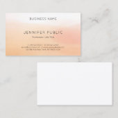 Moderne Elegante Moderne Minimalistische Vorlage Visitenkarte (Vorne/Hinten)