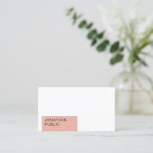 Moderne Elegante Moderne Minimalistische Vorlage Visitenkarte (Stehend Vorderseite)