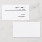 Moderne Elegante Moderne Moderne Minimalistisch Visitenkarte (Vorne/Hinten)