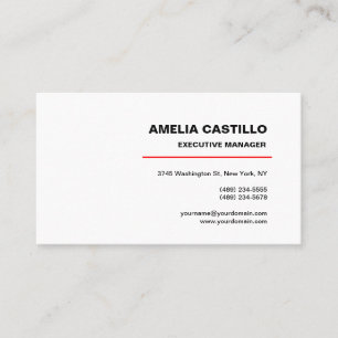 Moderne Elegante Moderne Moderne Minimalistisch Visitenkarte