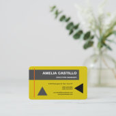 Moderne Elegante Moderne Visitenkarte (Stehend Vorderseite)